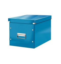 Caja leitz click&store cubica grande color azul 320x360x310 mm