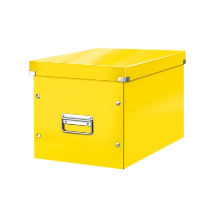 Caja leitz click&store cubica grande color amarillo 320x360x310 mm