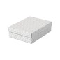 Caja de almacenamiento esselte carton con asas color blanco 360x265x100 mm pack de 3 unidades