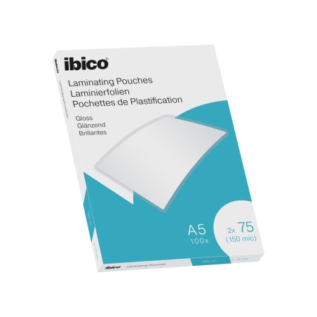 Bolsa de plastificar ibico din a5 2x75 mc caja de 100 unidades