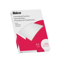Bolsa de plastificar ibico din a5 2x125 mc caja de 100 unidades