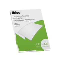 Bolsa de plastificar ibico din a4 2x100 mc caja de 100 unidades