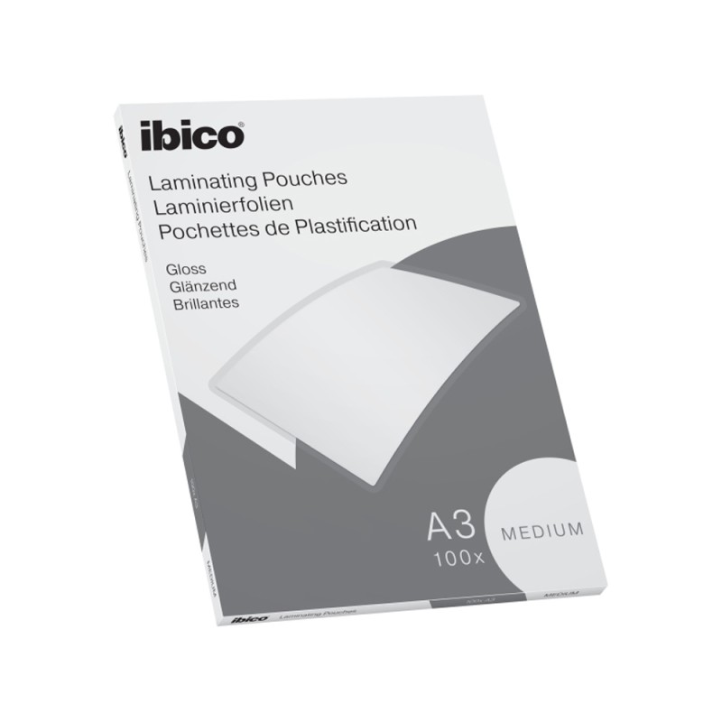 Bolsa de plastificar ibico din a3 medium caja de 100 unidades
