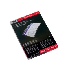 Bolsa de plastificar gbc din a4 2x125 mc alta velocidad caja de 100 unidades
