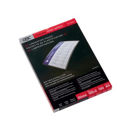 Bolsa de plastificar gbc din a4 2x125 mc alta velocidad caja de 100 unidades