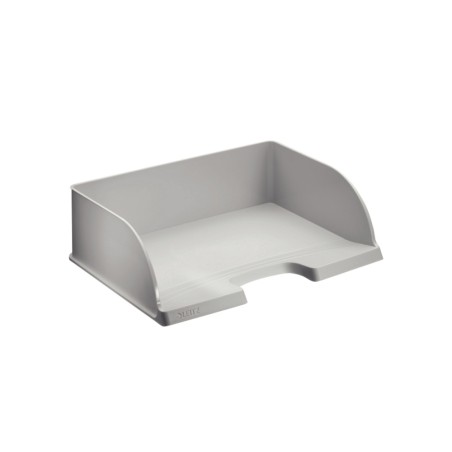 4 Unidades - Bandeja sobremesa plastico leitz plus jumbo apaisada color gris 363x103x273 mm