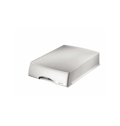 4 Unidades - Bandeja sobremesa plastico leitz plus cajon color gris 255x70x376 mm