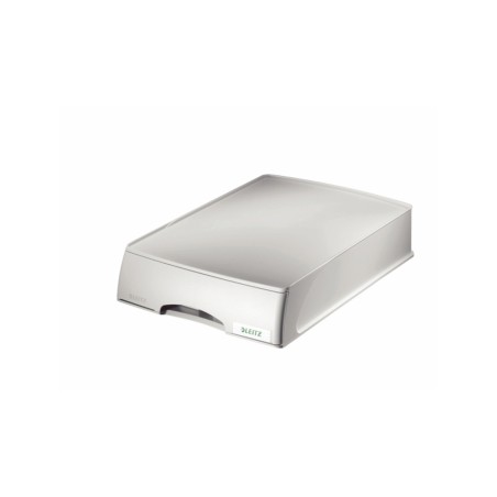 4 Unidades - Bandeja sobremesa plastico leitz plus cajon color gris 255x70x376 mm