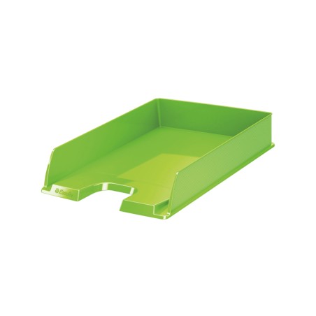 10 Unidades - Bandeja sobremesa plastico esselte europost vertical color verde vivida 254x61x350 mm
