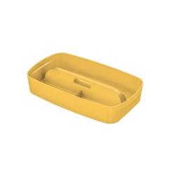 Bandeja organizadora leitz mybox cosy con asa color amarillo 307x56x181 mm