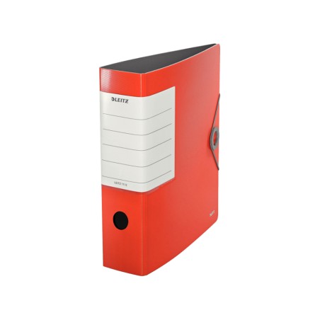 5 Unidades - Archivador de palanca leitz solid 180 din a4 polipropileno lomo 75 mm color rojo claro