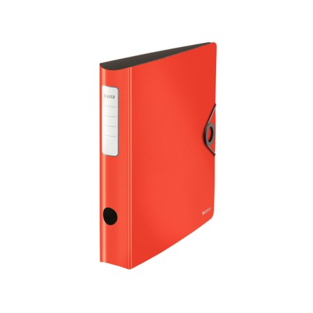 5 Unidades - Archivador de palanca leitz active solid 180 din a4 polyfoam lomo 65 mm color rojo
