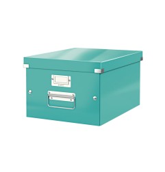 Caja de almacenamiento leitz click&store mediana color turquesa 281x200x369 mm