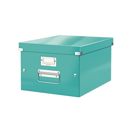 Caja de almacenamiento leitz click&store mediana color turquesa 281x200x369 mm