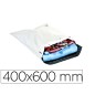 100 Unidades - Sobre q-connect de plastico bolsa para envios 100% recicladas con autocierre color blanco 400x600 mm