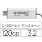 Memoria usb q-connect flash drive 128 gb 3.2 tipo c