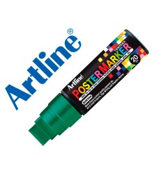 Rotulador artline poster marker epp-20 punta rectangular 20 mm color verde