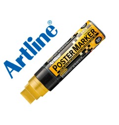 Rotulador artline poster marker epp-20 punta rectangular 20 mm color oro