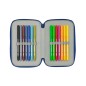 Plumier escolar safta triple 37 piezas como entrenar a tu dragon 195x125x55 mm