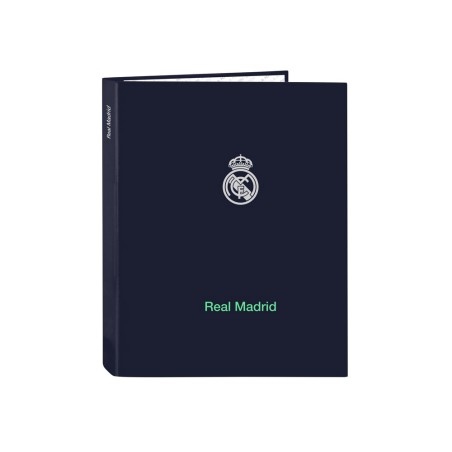 Carpeta carton folio 4 anillas mixtas safta real madrid 2ª equipacion 25/26