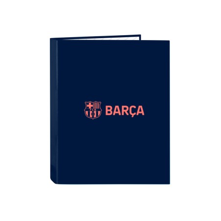 Carpeta carton folio 4 anillas mixtas safta f.c. barcelona 2ª equipacion 25/26
