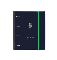 Carpeta con recambio safta din a4 cuadro 5 mm con goma y separadores real madrid 2ª equipacion 25/26