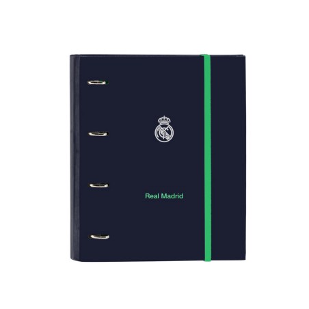 Carpeta con recambio safta din a4 cuadro 5 mm con goma y separadores real madrid 2ª equipacion 25/26